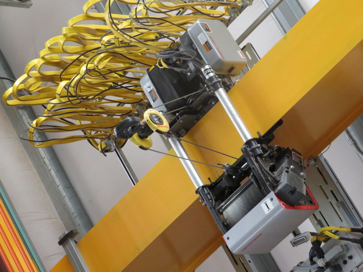 Kone Crane 3Ton Bridge Crane. Approx. 55' Span, w/ (2) Remote