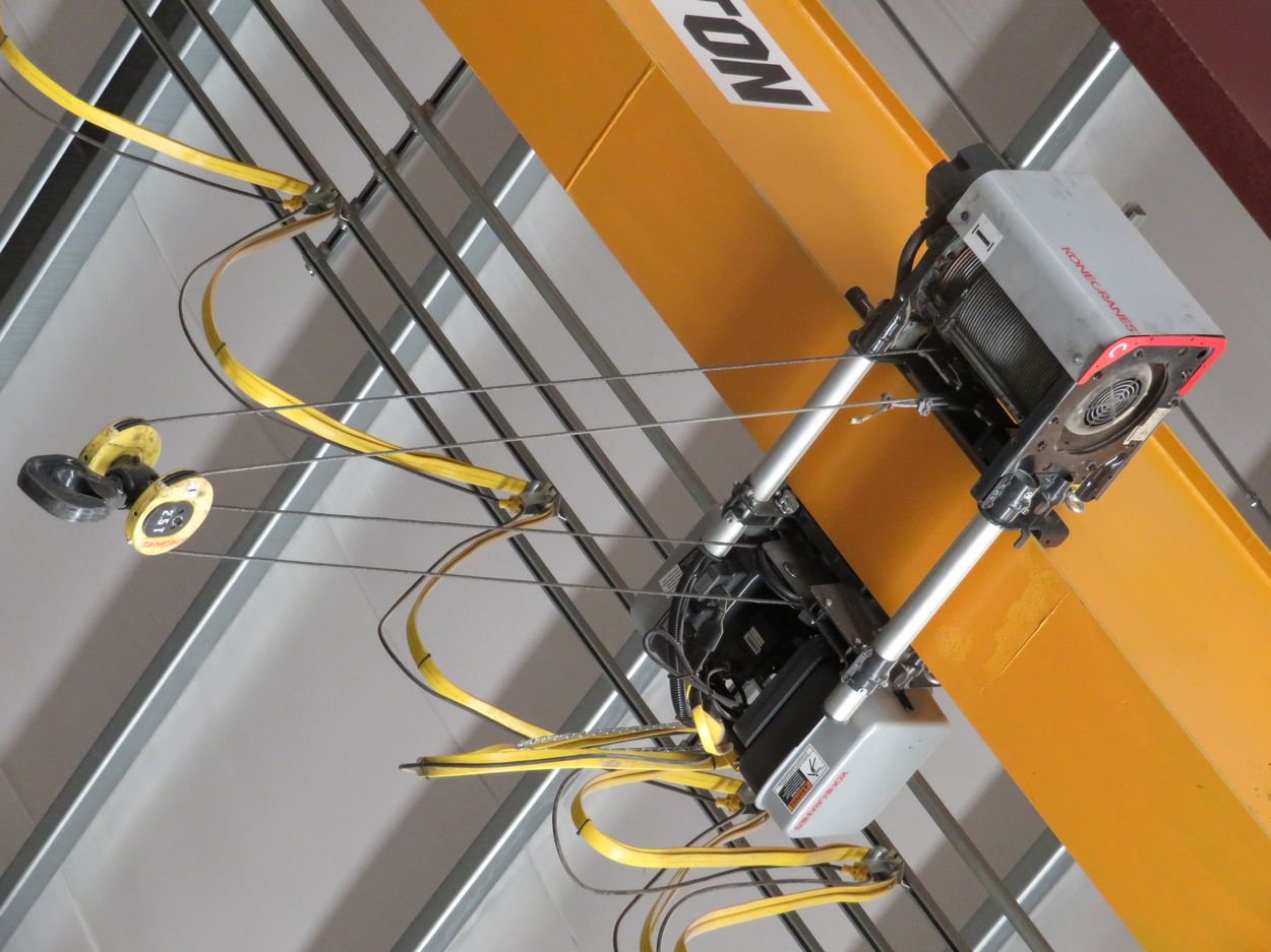 Kone Crane 5Ton Bridge Crane. Approx. 55' Span, w/ (2) Remote