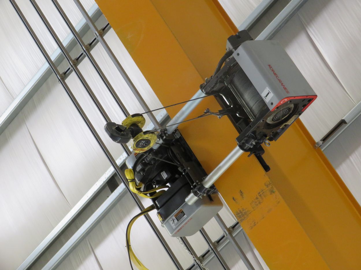 Kone Crane 5Ton Bridge Crane. Approx. 55' Span, w/ (2) Remote