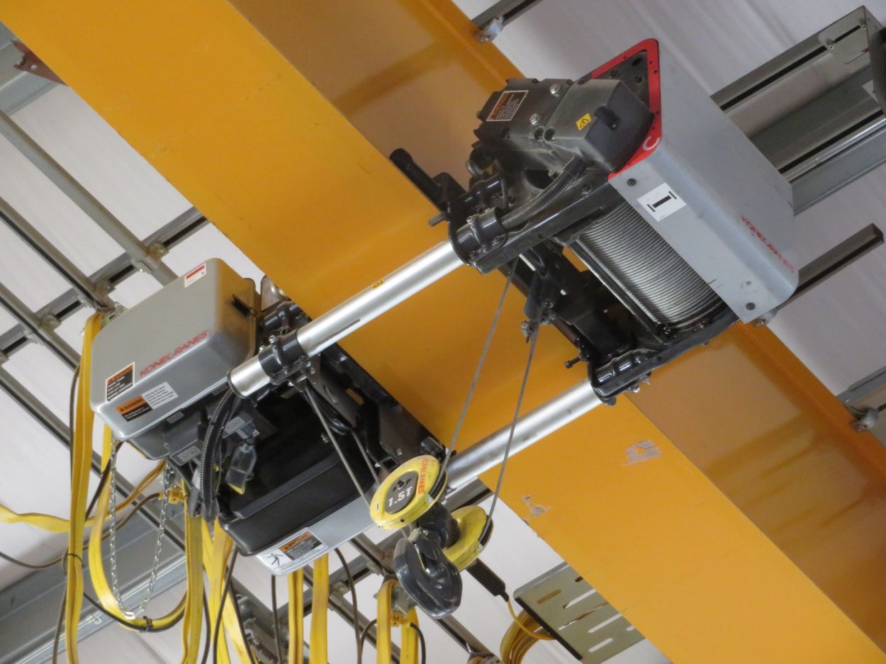 Kone Crane 3Ton Bridge Crane. Approx. 55' Span, w/ (2) Remote