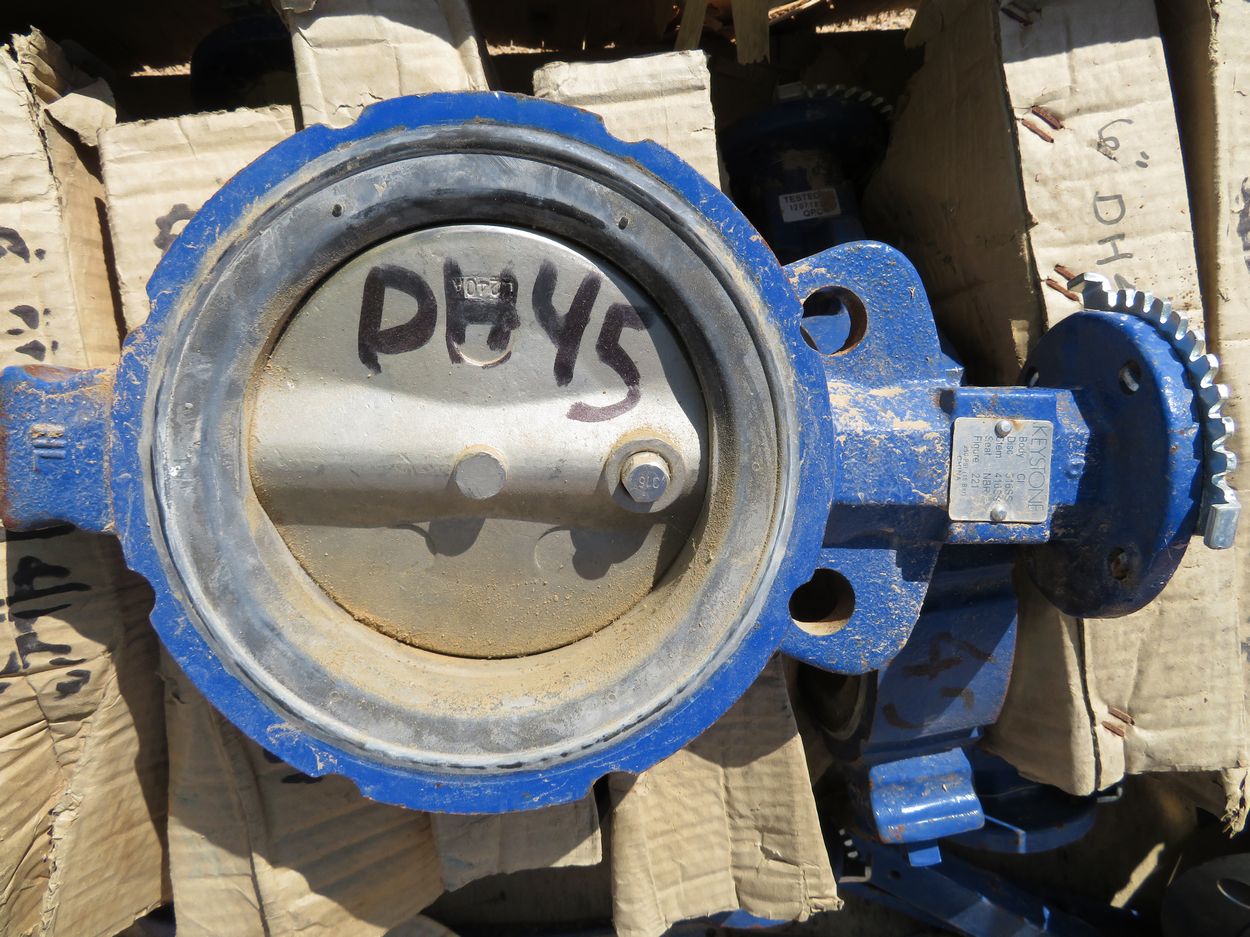 Keystone 6'' Butterfly Valves. Lot (18) 250 PSI/16 Bar. Alpha West