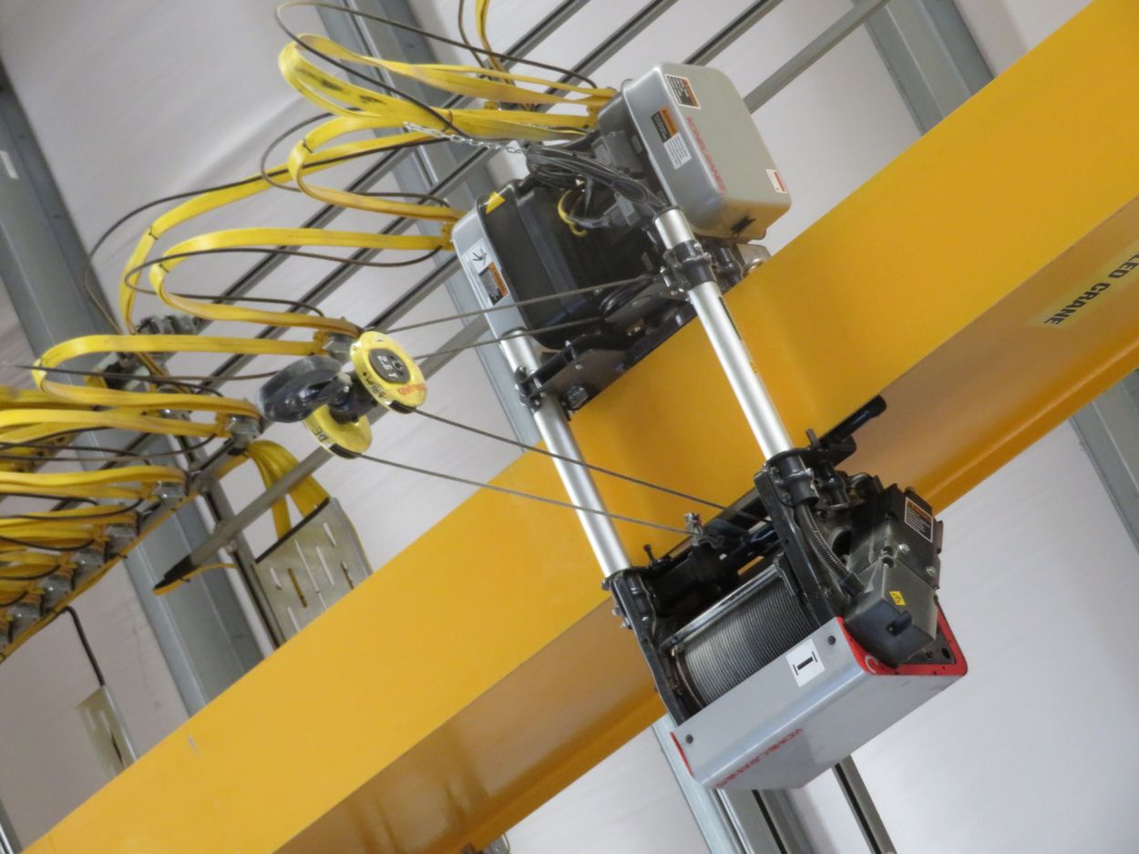 Kone Crane 5Ton Bridge Crane. Approx. 55' Span, w/ (2) Remote