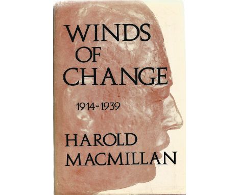 Winds of Change 1914 1939 by Harold Macmillan First Edition 1966 Hardback Book published by Macmillan &amp; Co Ltd some fadin