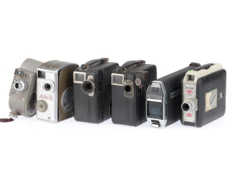 comprising a Bell andHowell Sportster, motor runs, a Pentacon AK8, motor runs, a pair of Pathe MotoCameras, motors run, a Cin