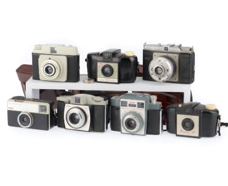 to include a Kodak Brownie 8 movie camera, motor winds and runs, a Gaf cine camera, a Nixette camera, a Boots Beirette, Ilfor