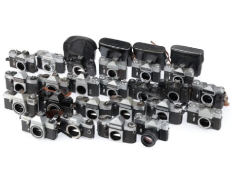 to include various models, and conditions, many have minor issues, also a Voigtlander Bessmatic for restoration, approx 22off