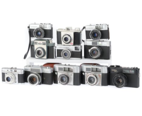 to include a Mamiya Auto-Lux, a Yashica MG-1, Agilux Agimatic, 2off Miranda Sensoret, an Olympus Quickmatic, Kodak Colorsnap,