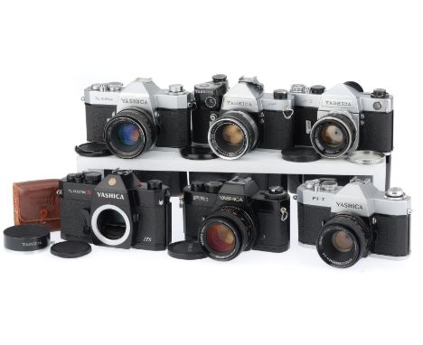 comprising a TL-Super, silver, shutter working, body G, with Yashinon DS-M f/1.7 50mm lens, optics G, with case, a J-P, silve