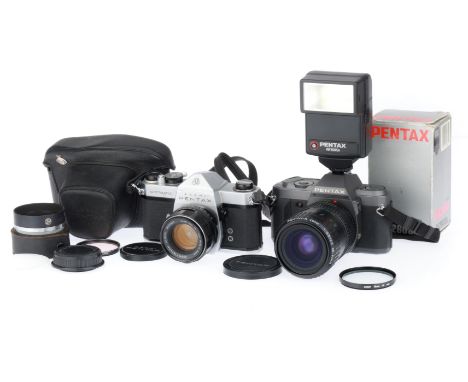to inlclude a Pentax Spotmatic SP, body F, shutter not working, first curtain stuck, mirror stuck, with Asahi Super-Takumar 5