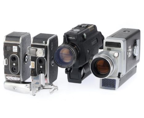 to include a pair of Paillard Bolex 8mm, one has a working motor, and others by Sankyo and Kodak.