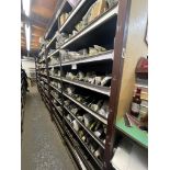 Contents of 6 Racks to Include a Large Quantity of Case Small Parts, Bearings, Spacers, Snap Rings,