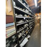 Contents of 6 Racks to Include a Large Quantity of Case Small Parts, Bearings, Spacers, Snap Rings,