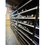 Contents of 4 Racks to Include Various Briggs & Stratton, Hayter & Cub Cadet Mower Parts As Lotted.