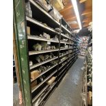 Contents of 7 Racks to Include a Large Quantity of Case Small Parts, Bearings, Spacers, Snap Rings,
