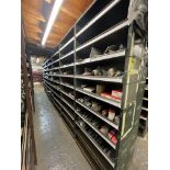 Contents of 7 Racks to Include a Large Quantity of Case Small Parts, Bearings, Spacers, Snap Rings,