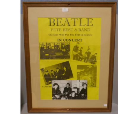 A 20th Century legend print and a Beatles concert poster 
