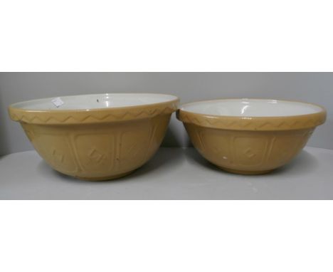 Four ceramic mixing bowls 