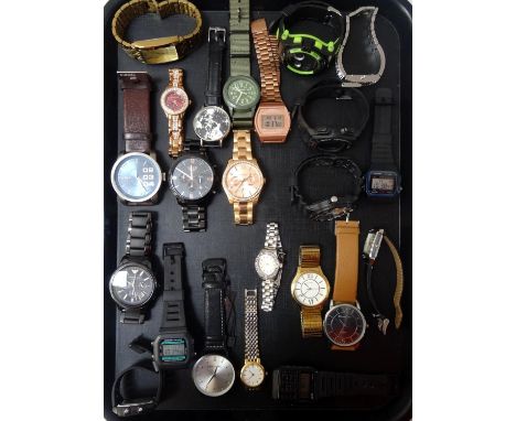 SELECTION OF LADIES AND GENTLEMEN'S WRISTWATCHESincluding Sekonda, Fiorelli, Casio, DKNY, Diesel, Timex, Fossil, Emporio Arma