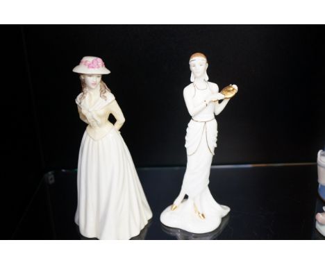 Royal Doulton HN4406 Summer stroll together Royal Worcester Poppy 