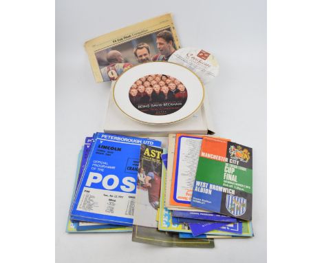 A collection of vintage football programmes to include 1970 League Cup Final between Manchester City and West Bromwich Albion