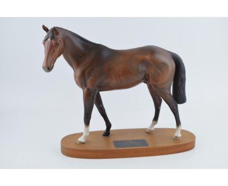 'Troy' Racehorse of the year 1979.  A connoisseur model by Beswick England. Height 29cm.  In good condition free of damage or