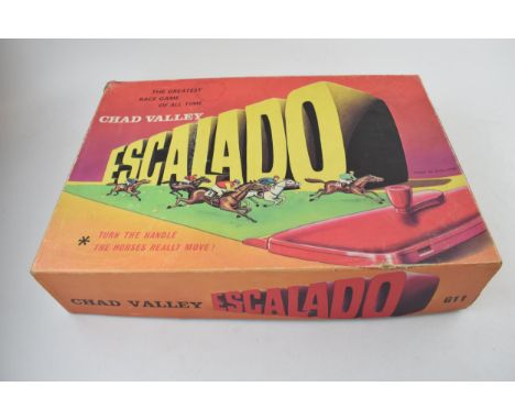 Boxed vintage Chad Valley Escalado G11 horse racing game. Made in England.  Complete with minimal wear to one corner of the b