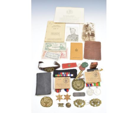 British Army WW2 Chindit group of four medals to Sgt W B Wilkinson, Royal Engineers comprising 1939-1945 Star, Burma Star, De