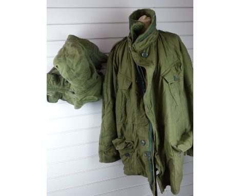 British Army Cold War parka coat with detachable hood, size 8 by James Smith &amp; co Derby