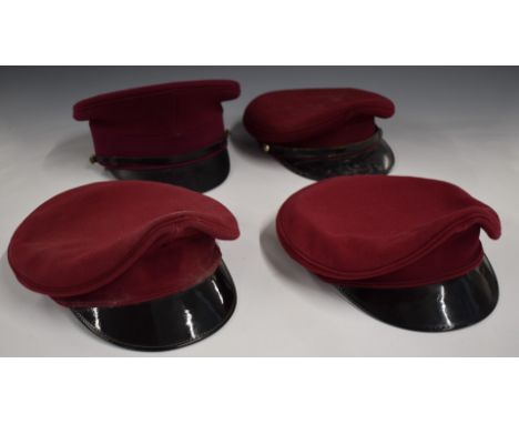Four British Army Royal Gloucestershire Hussars No1 dress hats including an officer's example attributed to Hon W S Russell.&