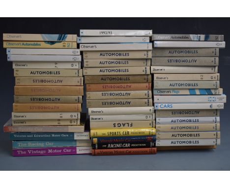 Collection of Observer's automobile books, including 1955 first edition, together with various similar interest books