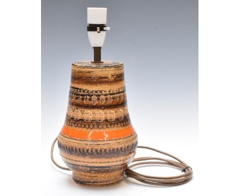 Bitossi retro table lamp decorated in the Sahara pattern, H31cm