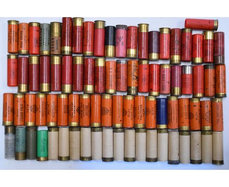 Eighty two various 12 bore collectable shotgun cartridges including Remington Kleanbore Arrow, Holland &amp; Holland, Boss &a
