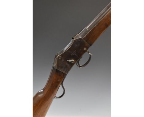 Martini Enfield Mk.III under-lever action rifle with 'Enfield 1883 III I' and crown over 'VR' cypher stamped to the lock, adj