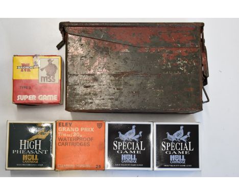 One-hundred-and-twenty-five 12 bore shotgun cartridges including Eley Grand Prix, Maionchi Super Game, Hull High Pheasant and