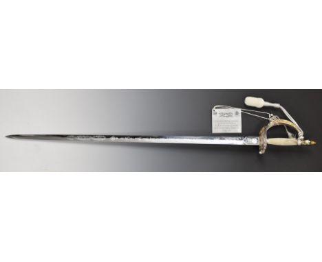 Charles and Diana Wilkinson word commemorative sword with 81cm blade.&nbsp;PLEASE NOTE ALL BLADED ITEMS ARE SUBJECT TO OVER 1