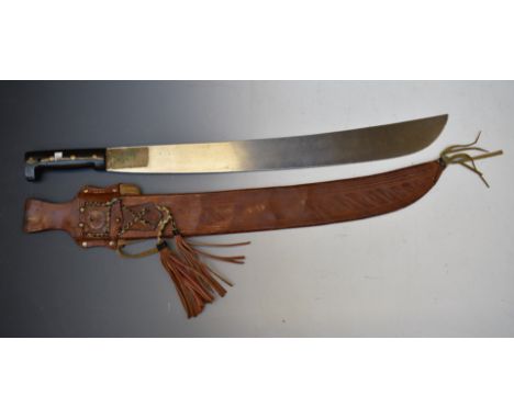 Machete with La Palma to 60cm blade and leather sheath.&nbsp;PLEASE NOTE ALL BLADED ITEMS ARE SUBJECT TO OVER 18 CHECK ON COL