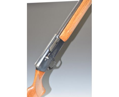 Browning 2000 12 bore 3-shot semi-automatic shotgun with named and engraved locks, chequered semi-pistol grip and forend, sin