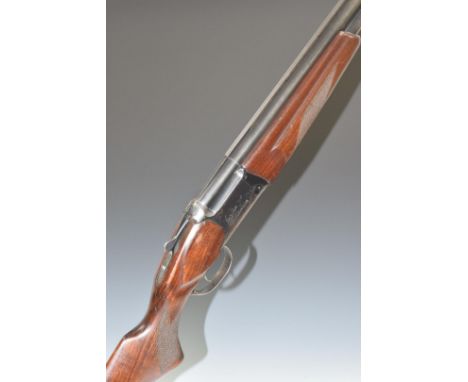 Baikal NK-27 EM-IC 12 bore over and under ejector shotgun with engraved scenes of birds to the locks, engraved top lever and 