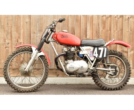Sprite scrambler motorbike with Triumph 3TA engine, ex Alex King, with REH hubs, frame number AM 4052607, the 3TA engine dati