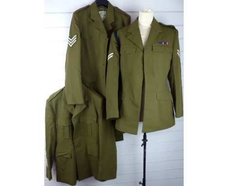 Three British Army Royal Gloucestershire Hussars other ranks No2 dress tunics.&nbsp;Consigned for sale by the Trustees of the