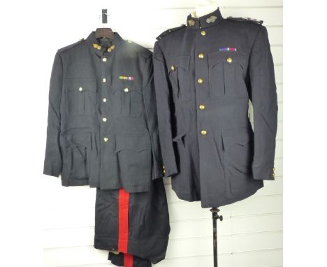 British Army Royal Artillery officer's No 1 dress uniform attributed to Lt Colonel A J Felton RA together with a No 1 dress j