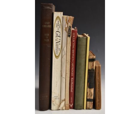 Nine gun, shooting and military related books Colt Firearms 1836-1958 by James E Serven, The Rifle And How To Use It by Hans 