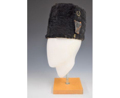 British Army Royal Gloucestershire Hussars fur busby. Consigned for sale by the Trustees of the Royal Gloucestershire Hussars