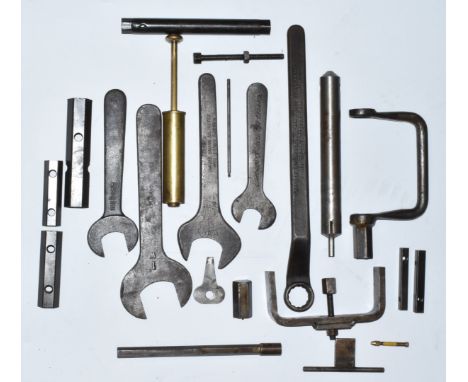 Gardner LX Diesel engine service tools, some named and with purposes on them