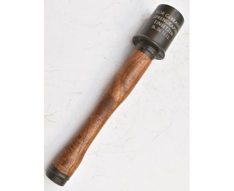 German WW2 training stick grenade