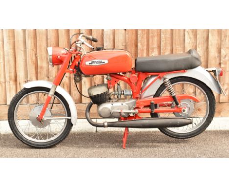 Aermacchi Harley Davidson 125cc Rapido motorbike, restored by the vendor for display including new tyres, recovered seat, res