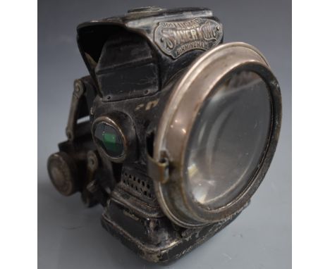 Lucus Silver King vintage motorbike or bicycle lamp