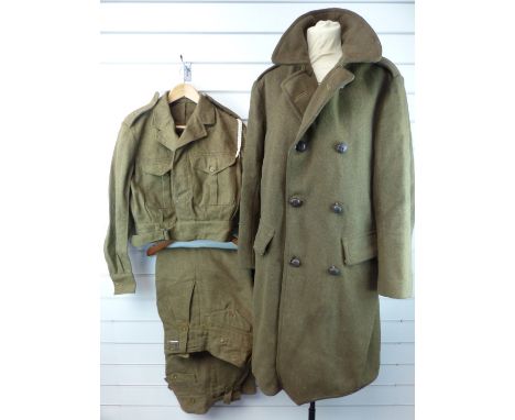 British Army collection of Cold War clothing including 1951 pattern battledress and later trousers, jackets, shirts etc. Cons