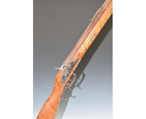 Connecticut Valley Arms .54 Hawken/ Kentucky style percussion hammer action rifle with adjustable sights, steel spurred trigg