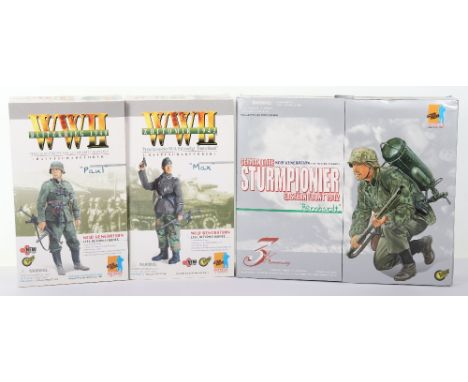 Three Dragon Models 1/6 scale boxed military figures, including, Panxergrenadier NCO, Pzgrenrgt “Deutschland” “Max”, Verfugun